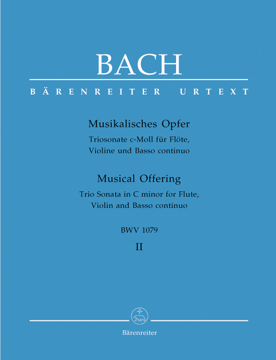 Hudební obětina, 2. kniha: Triová sonáta pro flétnu, housle a basso continuo c moll BWV 1079