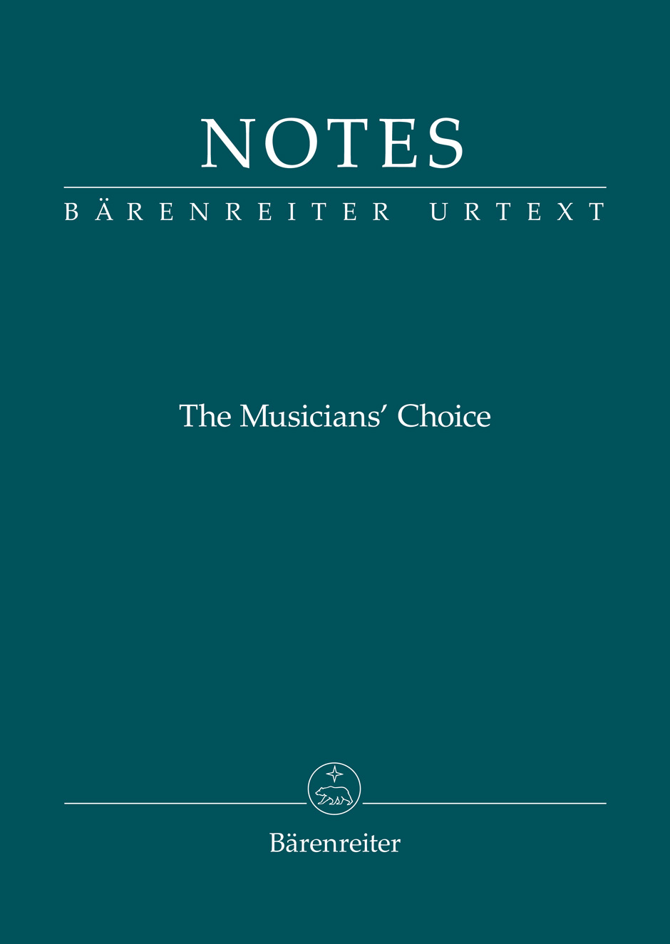 Bärenreiter Notes (zelená Smetana)