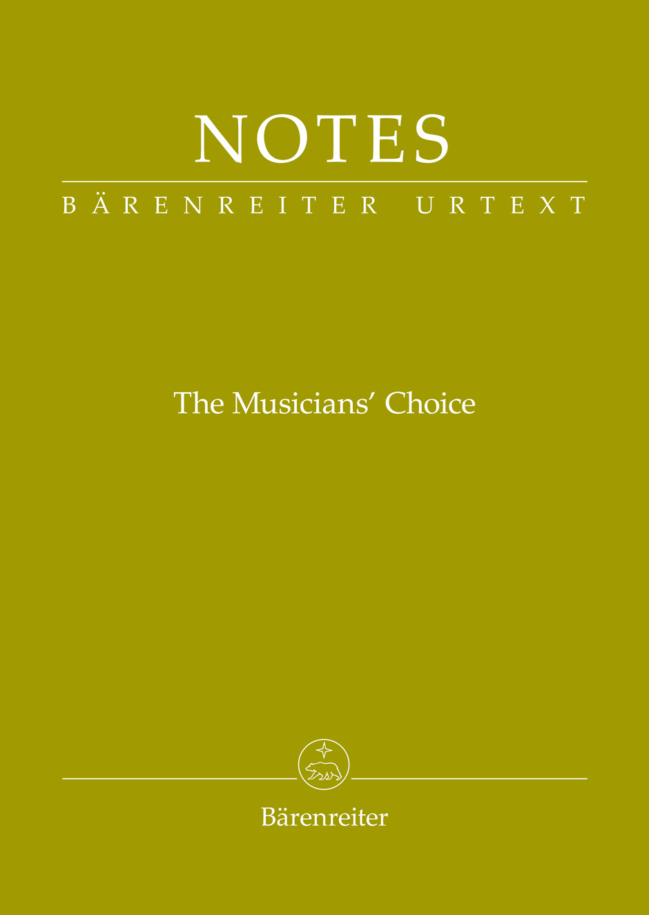 Bärenreiter Notes (olivově zelená Brahms)