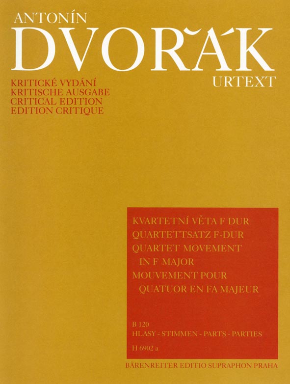 Kvartetní věta F dur  (B 120)